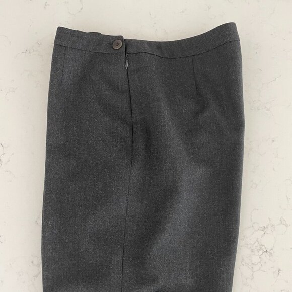 Windsmoor Hi Rise Straight Leg Lined Wool Poly Blend Trousers Charcoal Grey Sz 8 - Picture 5 of 11